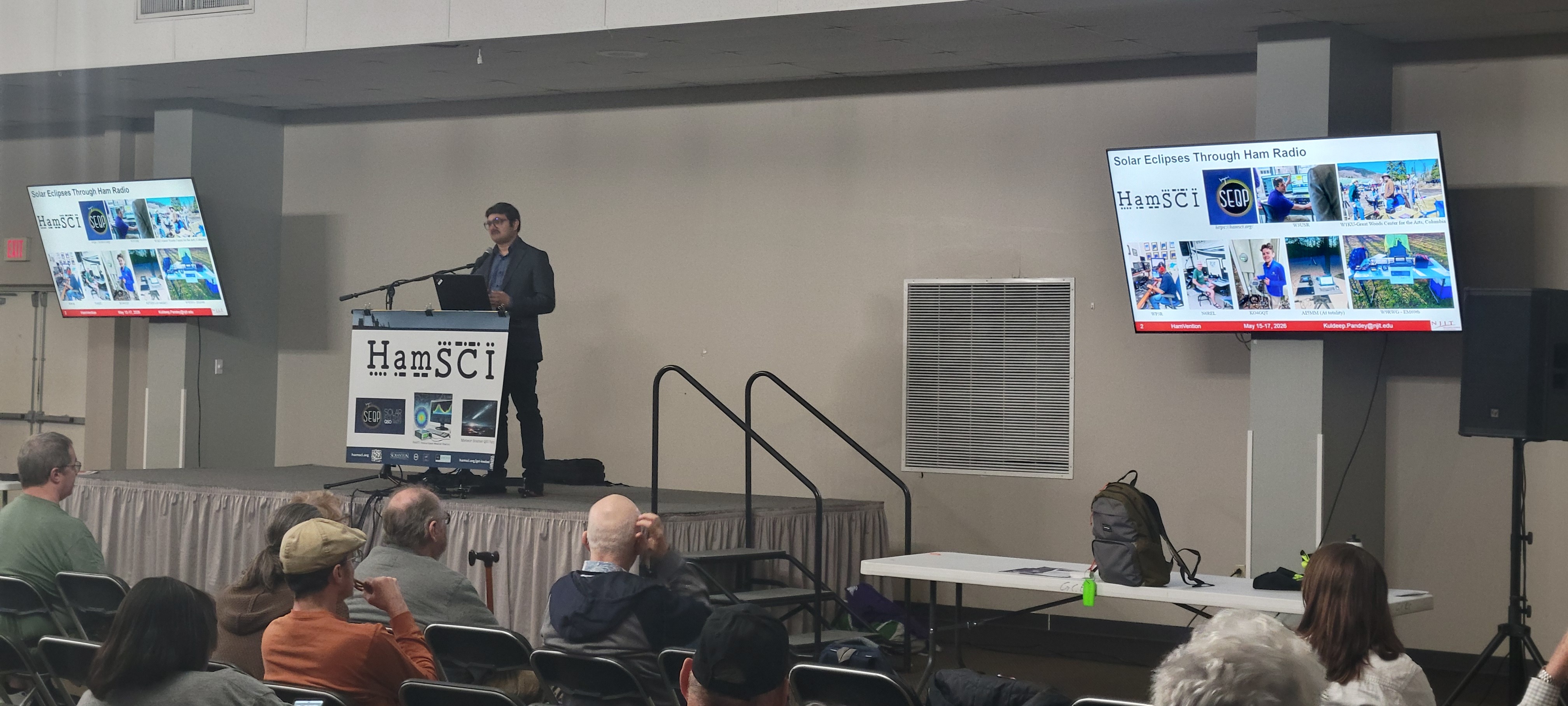 Dr. Pandey presenting at Dayton Hamvention